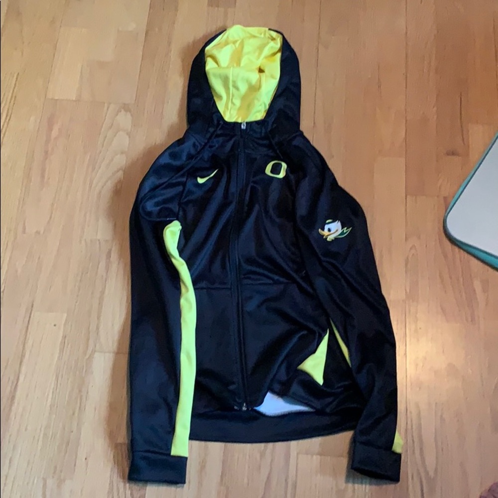 University of Oregon zip up Nike sweatshirt